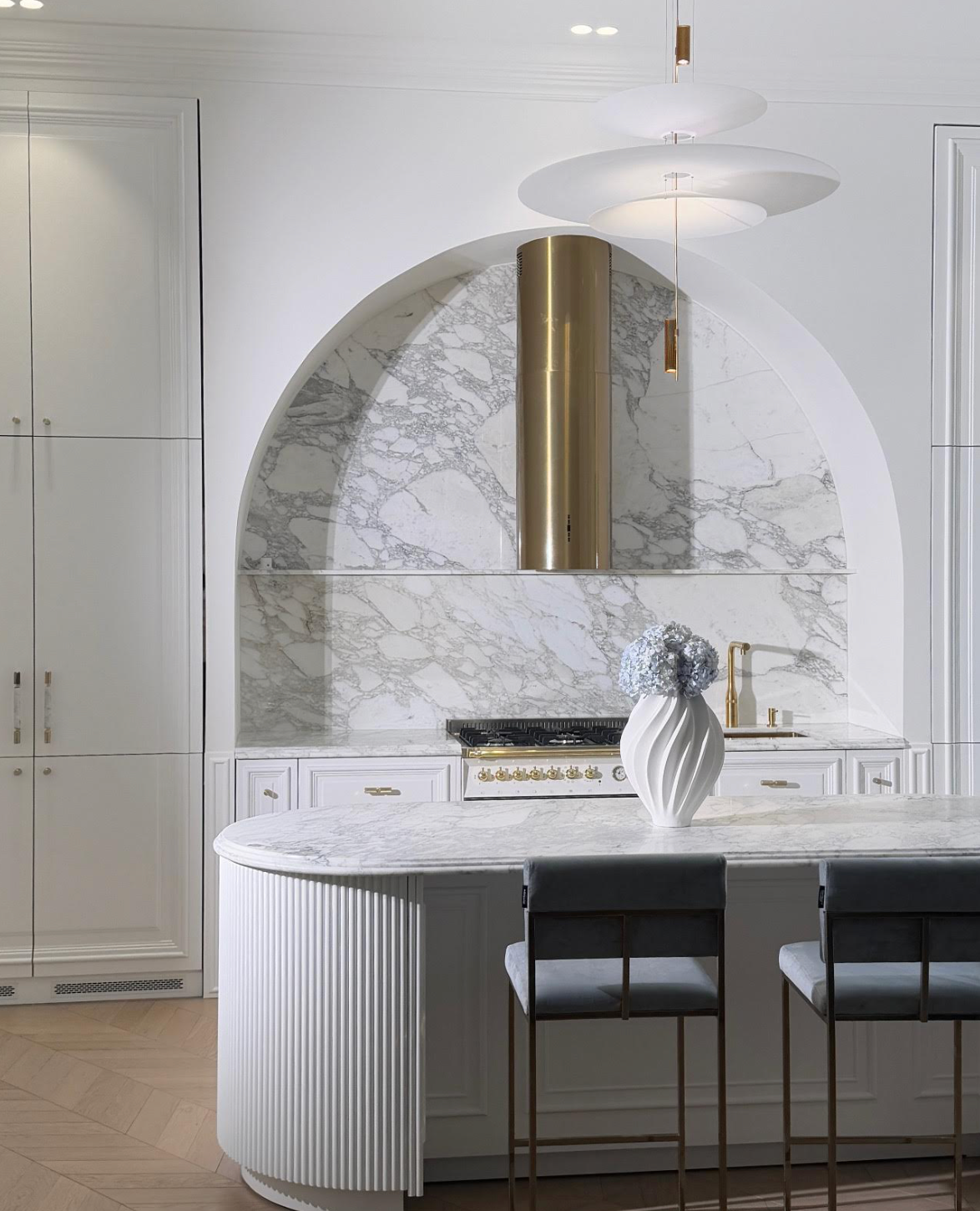 A Stunning White Kitchen with Artisan Handles